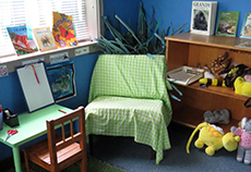 Preschoolers Reading area