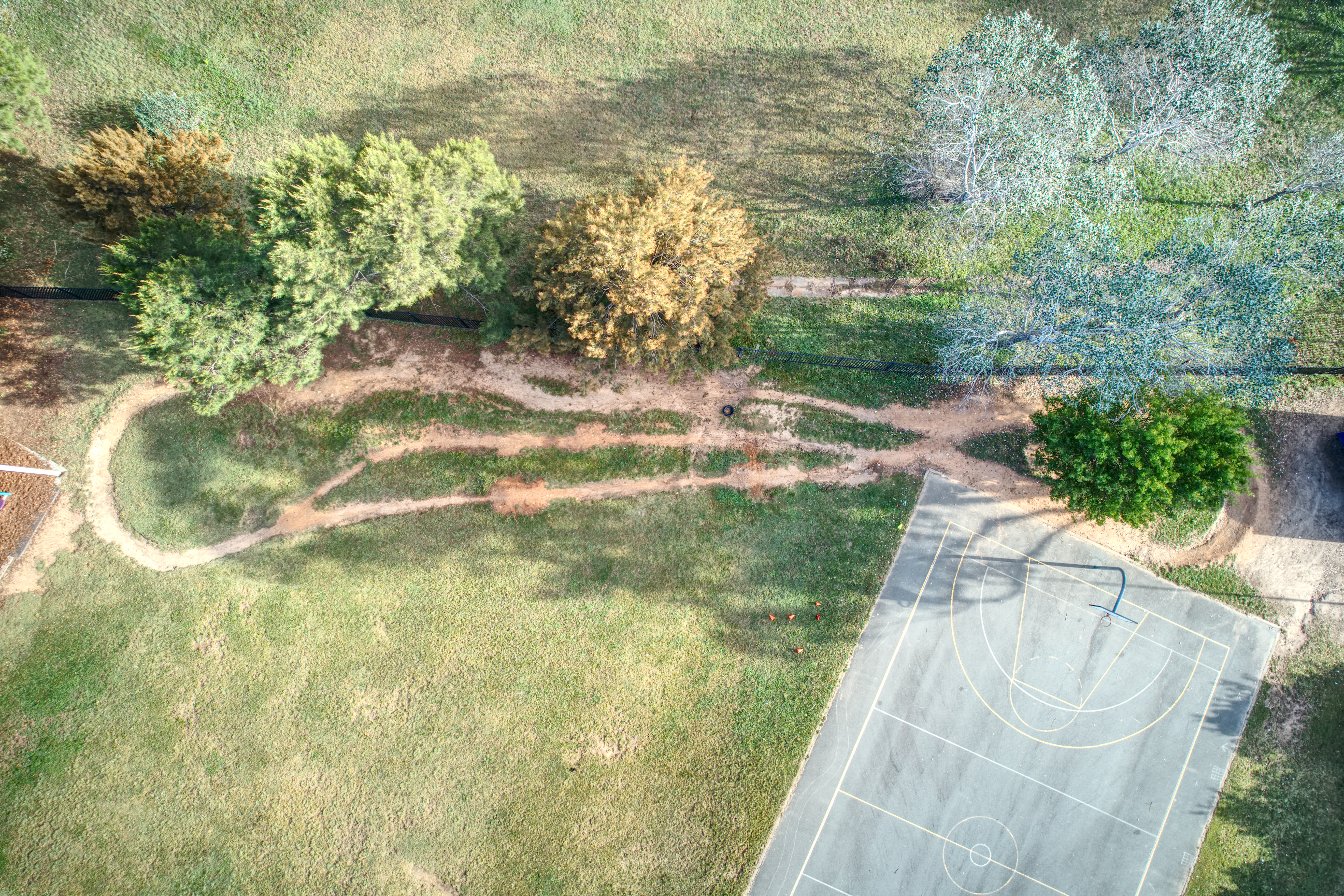 Arial View of the dirt bike track